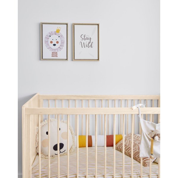 Uriana bézs pamut gyerekpárna huzat, ø 45 cm - Kave Home-image-2
