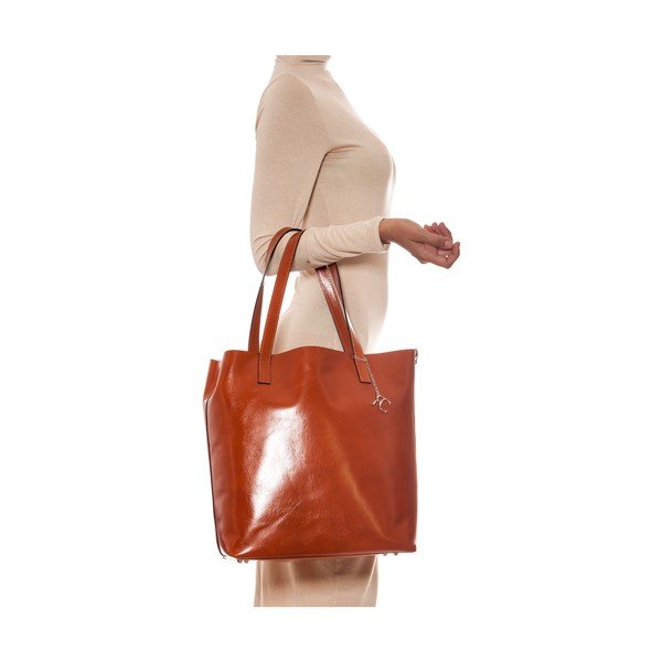 3001 Cognac bőr kézitáska - Renata Corsi-image-1