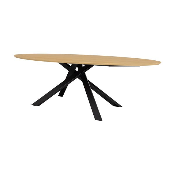 Étkezőasztal tölgyfa dekoros asztallappal 120x240 cm Cox – Tenzo-image-3