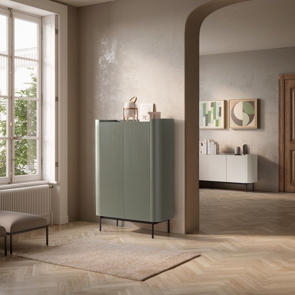 Zöld szekrény 100x140x40 cm Willa – MOME-image-1