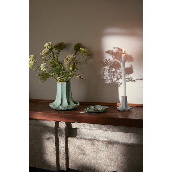 Világoszöld kerámia váza (magasság 20,5 cm) Kantarel – Kähler Design-image-4