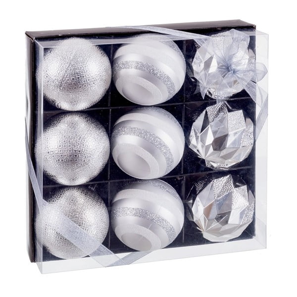 Karácsonyfadísz készlet 9 db-os ø 6 cm – Casa Selección