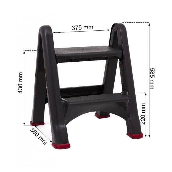 Fekete fellépő, magasság 63 cm - Curver-image-1