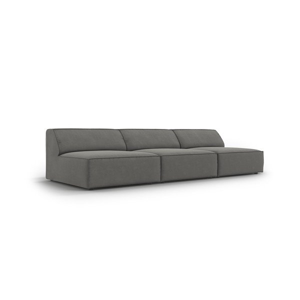 Szürke bársony kanapé 240 cm Jodie – Micadoni Home-image-3