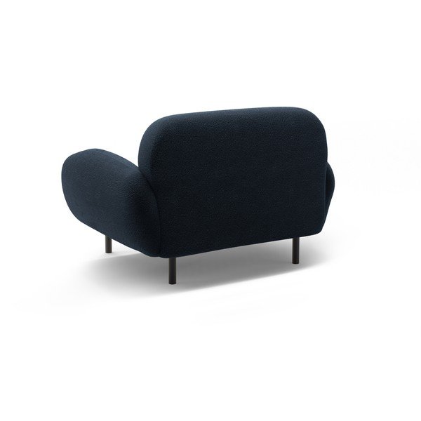 Sötétkék buklé fotel Poppy – Micadoni -image-2