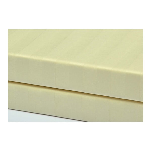 Világossárga egyszemélyes damaszt ágyneműhuzat 140x200 cm Damask -image-1