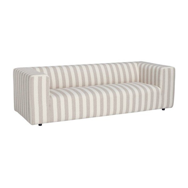 Bézs-krémszínű zsenília kanapé 220 cm Lisa – Ellos Home