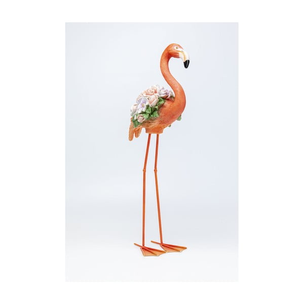 Flamingo narancssárga dekoráció, magasság 75 cm - Kare Design