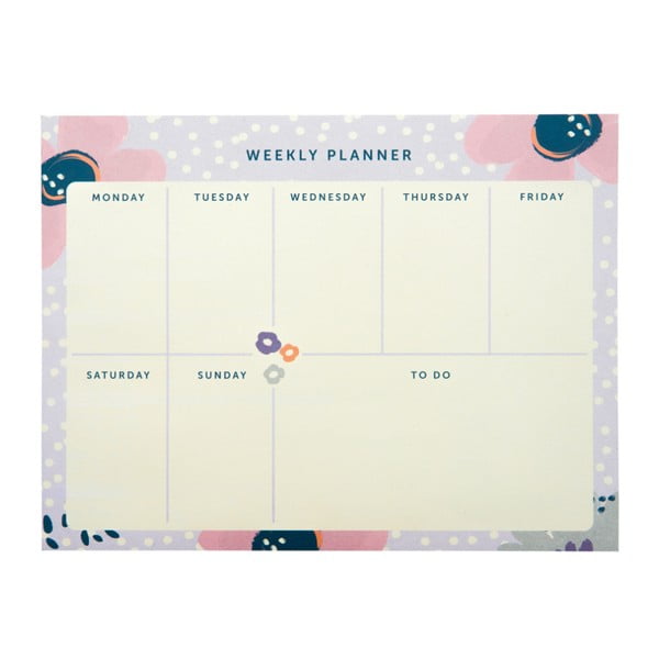 Planner Pretty/Floral heti tervező, 60 lap - Busy B