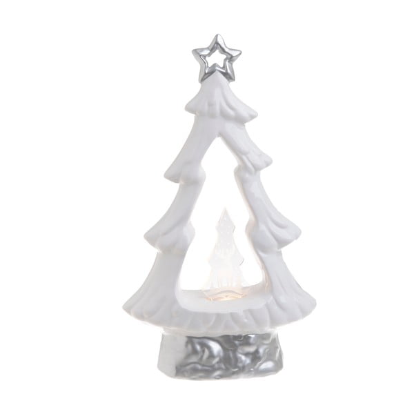 Jessica fenyőfa formájú, világító kerámia karácsonyi dekoráció - InArt