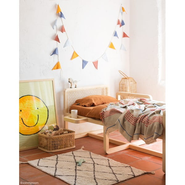 Krémszínű mosható kézi szövésű pamut szőnyeg 70x100 cm Mini Bereber – Lorena Canals-image-1