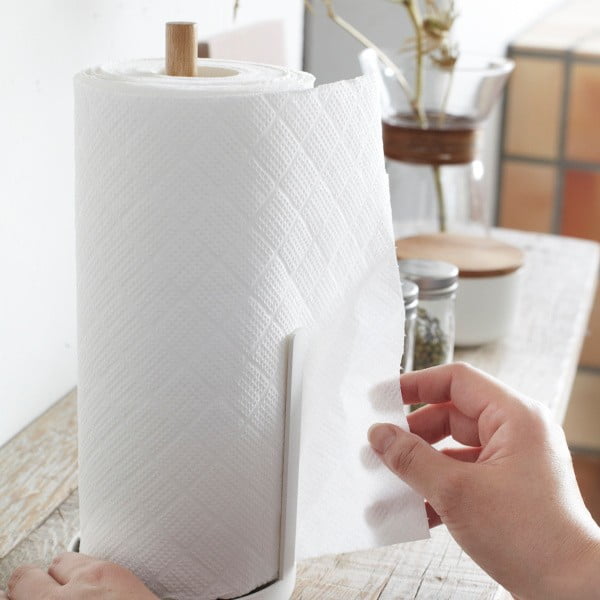 Tosca fehér konyhai papírtörlő állvány - YAMAZAKI-image-1