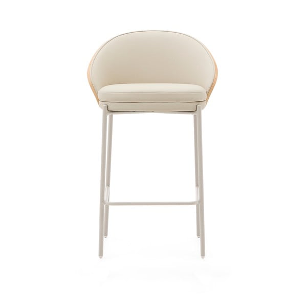 Bézs-natúr színű bárszék (ülésmagasság 65 cm) Eamy – Kave Home-image-4
