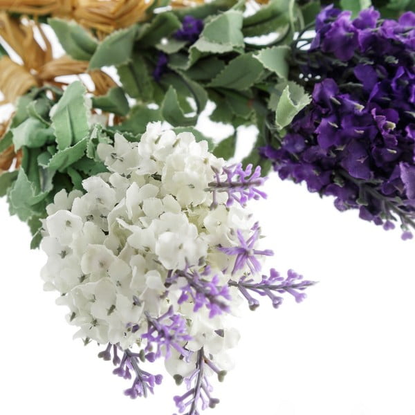 Művirág szett 3 db-os (magasság 32 cm) Lavender Bouquet – Casa Selección-image-1