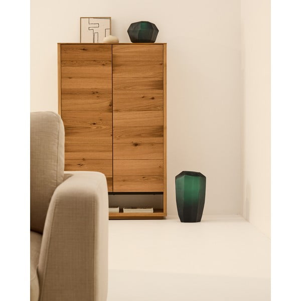 Petróleum színű üveg váza (magasság 45 cm) Geonix – Kave Home-image-2