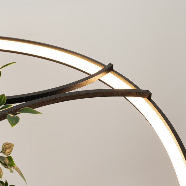 Fekete alumínium LED függőlámpa ø 110 cm RIO – Thoro-image-2
