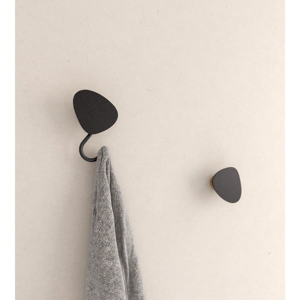 Fekete fali acél akasztó Dot S Bull – LIND DNA-image-2