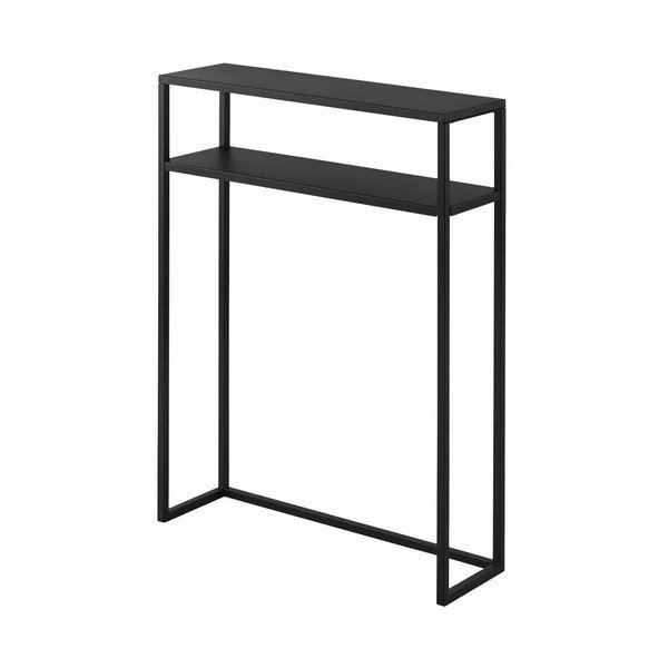 Fekete fém konzolasztal 18x60 cm Tower – YAMAZAKI