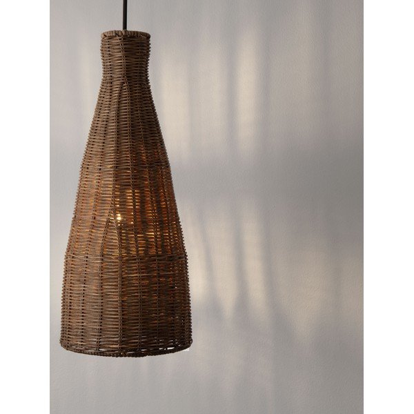 Natúr színű rattan függőlámpa ø 19,5 cm Rielo – Nova Luce-image-1