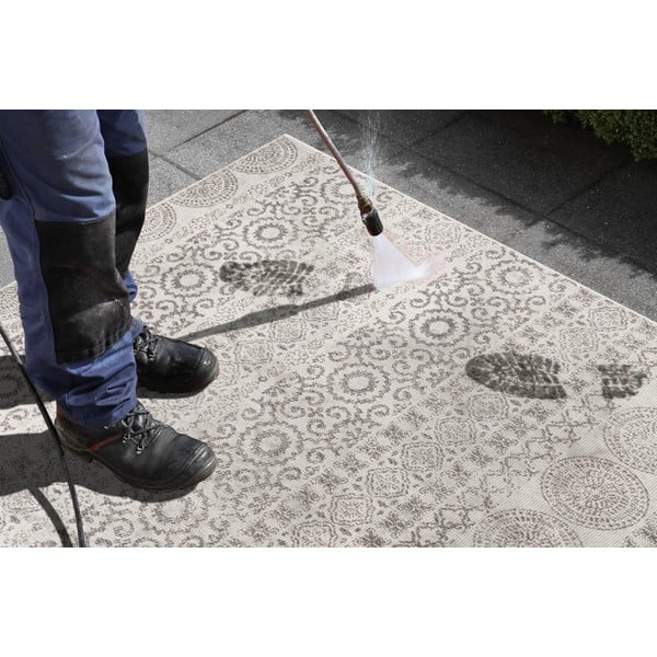 Circle szürke-fehér kültéri szőnyeg, 80x150 cm - Ragami-image-2