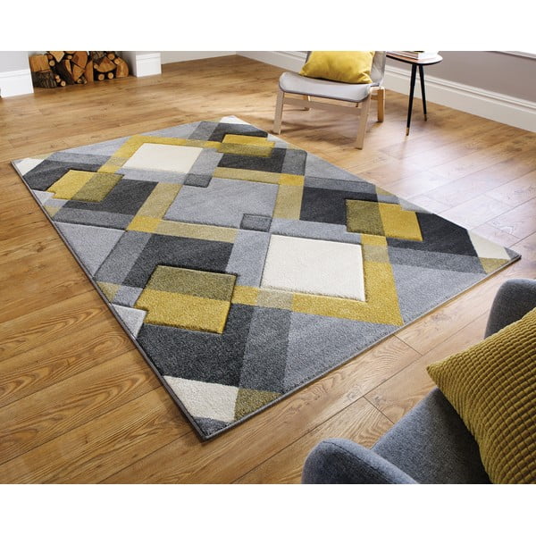 Sárga-szürke szőnyeg 160x230 cm Nimbus – Flair Rugs-image-1