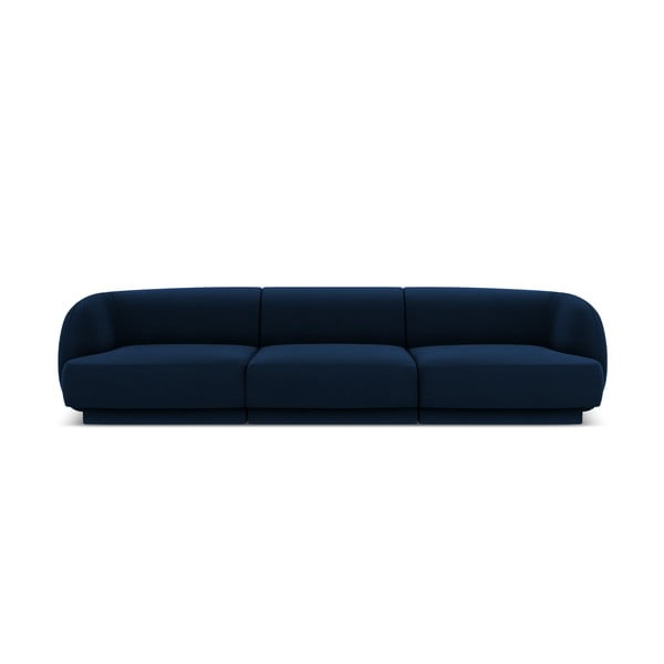 Kék bársony kanapé 259 cm Miley - Micadoni Home