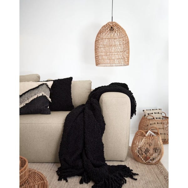 Natúr színű rattan lámpabúra ø 44 cm Domitila – Kave Home-image-1