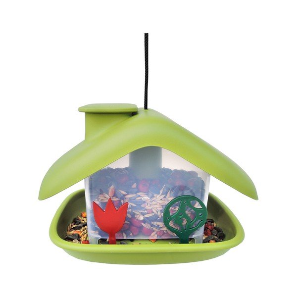 Domek zöld színű madáretető - Plastia-image-1
