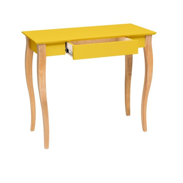 Lillo sárga íróasztal, hossz 85 cm - Ragaba-image-1
