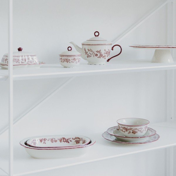 Porcelán tortatartó tálca Cyril – S|P Collection-image-1