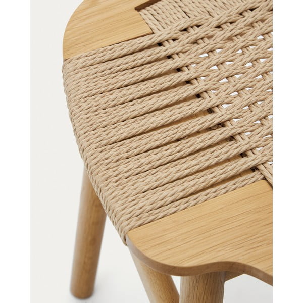 Natúr színű ülőke Enit – Kave Home-image-3