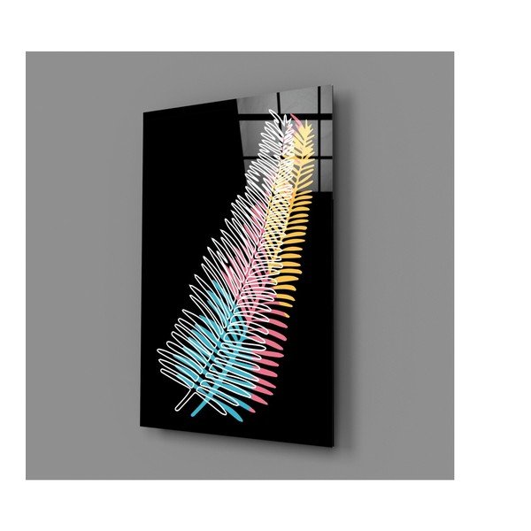 Colored Fern üvegkép, 46 x 72 cm - Insigne-image-2