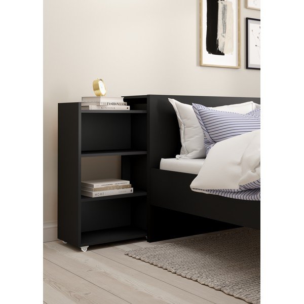 Fekete ágytámla 145x80 cm Naia – Tvilum-image-1