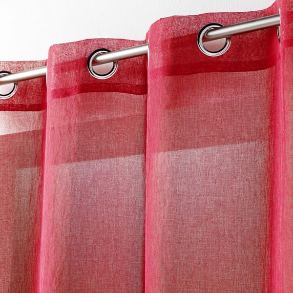 Piros fényáteresztő függöny 140x280 cm Telma – douceur d'intérieur-image-1