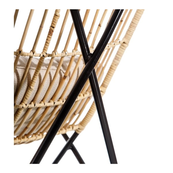 Natúr színű szőtt fotel – Ixia-image-4