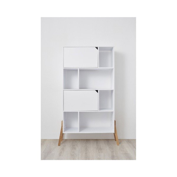 Lotta fehér tölgyfa könyvespolc - BELLAMY-image-4