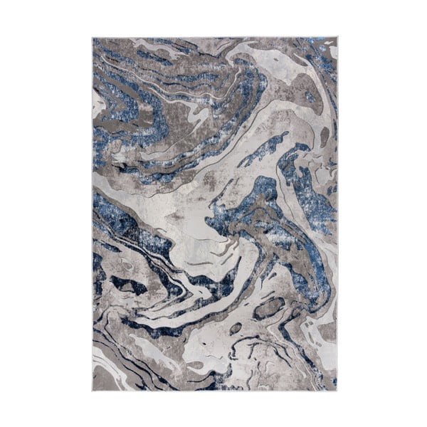 Marbled kék-szürke szőnyeg, 120 x 170 cm - Flair Rugs