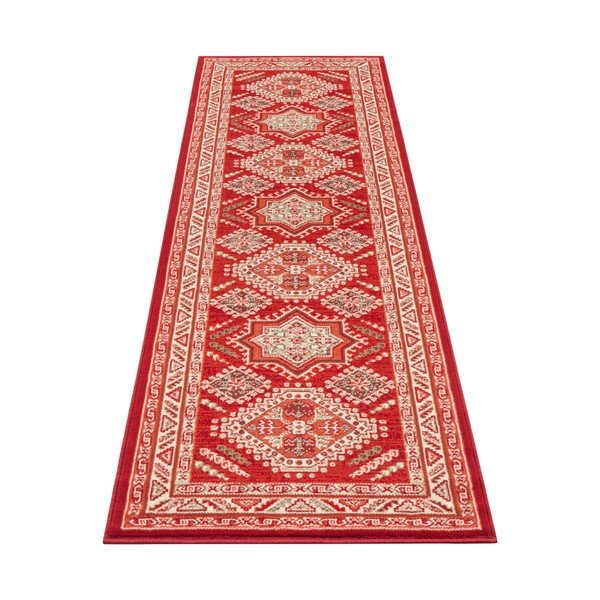 Saricha Belutsch piros futószőnyeg, 80 x 250 cm - Nouristan-image-2
