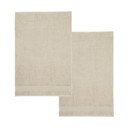 Bézs frottír pamut fürdőlepedő szett 2 db-os 90x140 cm Anti-Bacterial – Catherine Lansfield