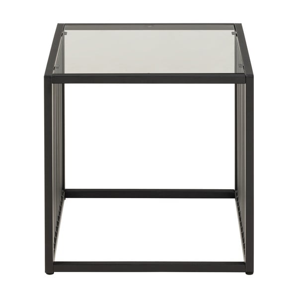 Tárolóasztal üveg asztallappal 40x40 cm Strington – Actona-image-3