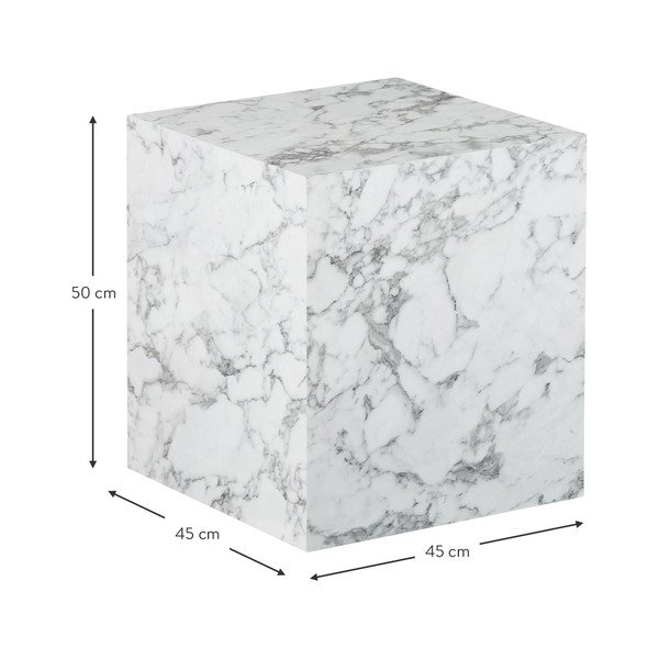 Lesley márvány díszítésű tárolóasztal - Westwing Collection-image-3