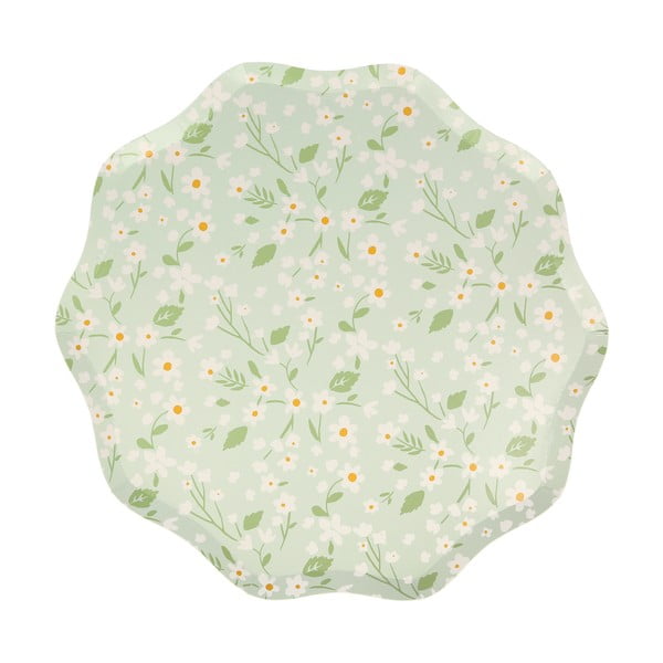 Egyszer használatos papír  tányér készlet 12 db-os Ditsy – Meri Meri-image-2