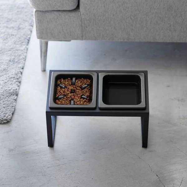 Kerámia tálka szett állvánnyal kisállatoknak Nooks – YAMAZAKI-image-2