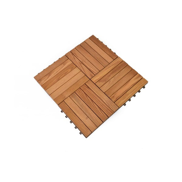 Kőrisfa padlóburkolat szett 6 db-os Thermowood - Rojaplast-image-1
