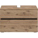 Natúr színű mosdó alatti szekrény tölgyfa dekorral 80x55 cm Wisla – Støraa