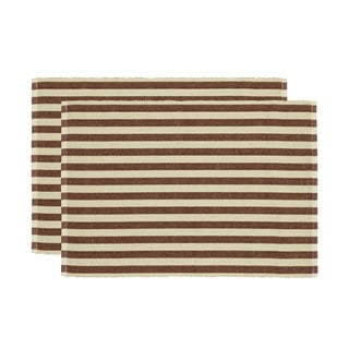 Jutakeverék tányéralátét szett 2 db-os 33x48 cm Statement Stripe – Södahl