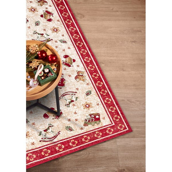 Piros pamutkeverék szőnyeg karácsonyi mintával 160x230 cm Toy's Delight Red Christmas – Villeroy&Boch-image-2