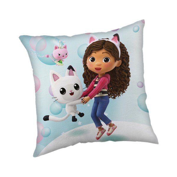 Mikroplüss gyerek párna 40x40 cm Gabby´s Dollhouse Bubbles – Jerry Fabrics