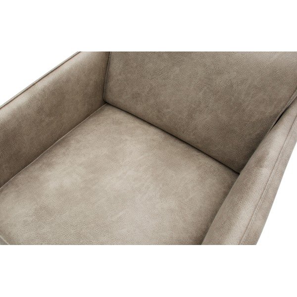Statement világosszürke műbőr fotel - BePureHome-image-1