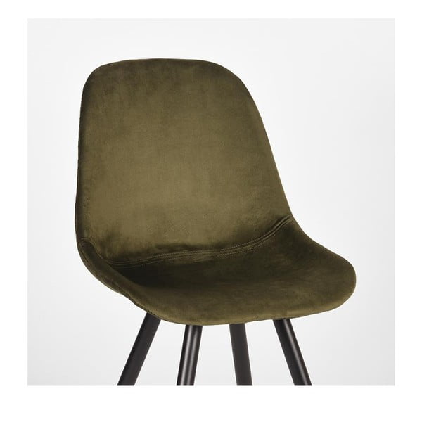 Khaki bársony étkezőszék szett 2 db-os Capri  – LABEL51-image-4